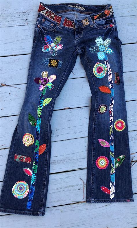 Pin On Boho Hippie Denim Creations