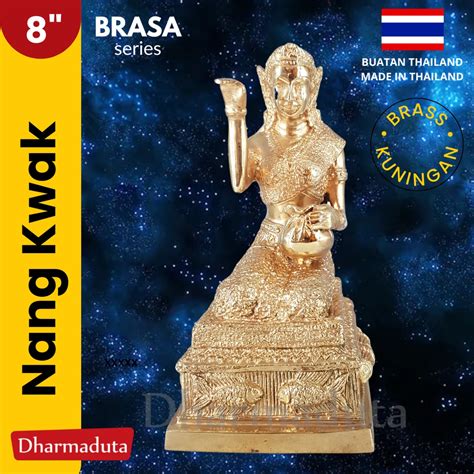 Jual Nang Kwak Thailand Gold 8in Theravada Patung Rupang Arca Buddha