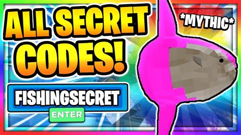 ALL NEW SECRET CODES In FISHING SIMULATOR Fishing Simulator Secret