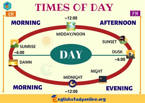 11 Different Times of Day with Interesting Facts and Examples - English ...