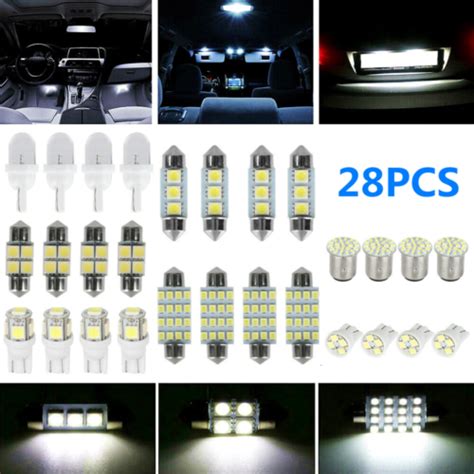 Pcs Car Interior Led Light For Dome Map License Plate Lamp Bulbs