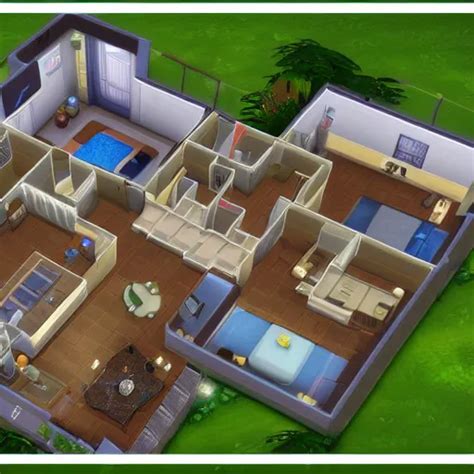 Sims House Floor Plan Stable Diffusion