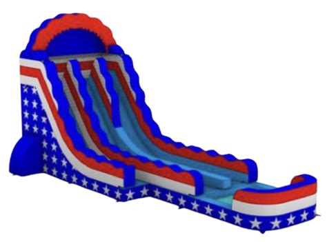 18ft All American Dual Lane Hybrid Slide Spring Forward Inflatables