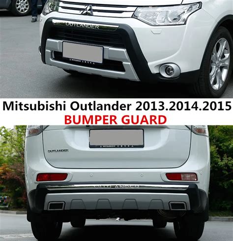 Car Bumper Guard For Mitsubishi Outlander 2013 2014 2015 Bumper Plate High Quality Abs Front