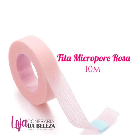 Fita Micropore Rosa 10m Hipoalergênica Confraria da Beleza