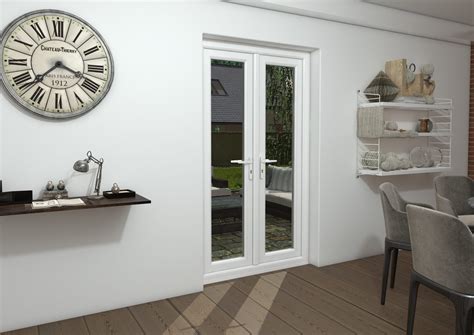 Mm White Upvc French Doors Bifold Doors At Climadoor