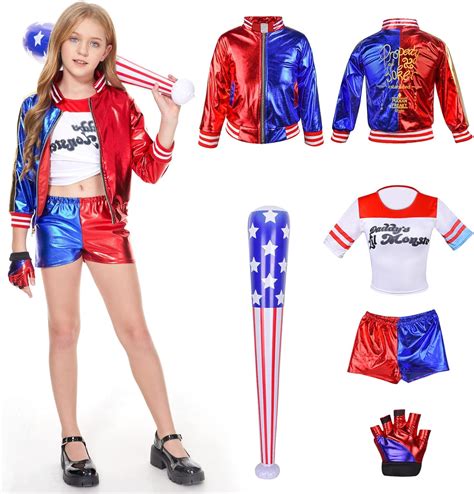 Hereneer Harley Quinn Costume Cosplay Costume Quinn Da Bambina