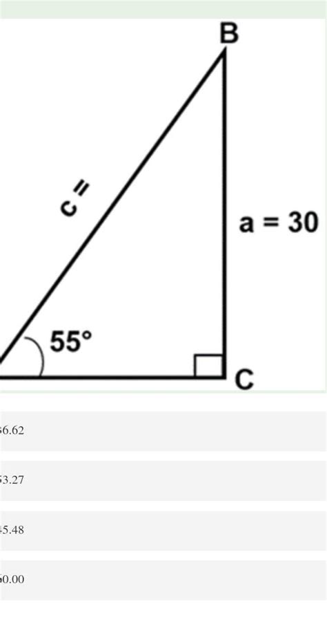 Calcula El Valor Del Lado C En El Siguiente Triángulo Rectángulo Brainly Lat