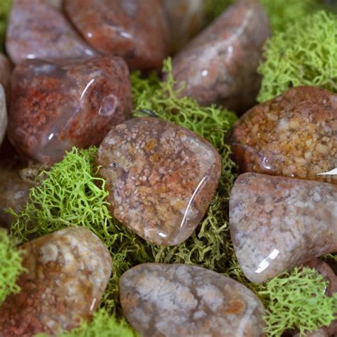 Tumbled Pink Moss Agate For Gentle Healing Acceptance And Forgiveness