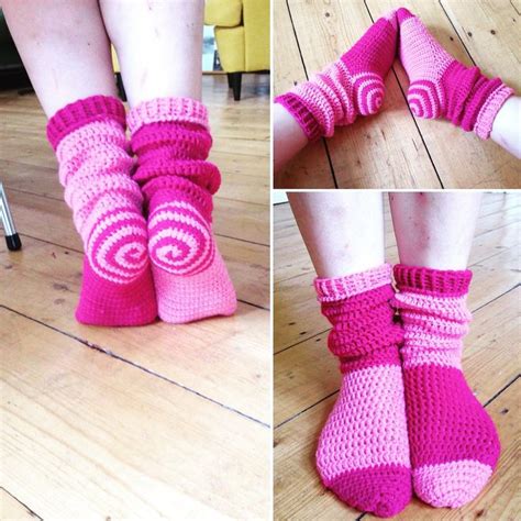 Spiral Socks Pattern By Katharina Lerch Crochet Socks Pattern