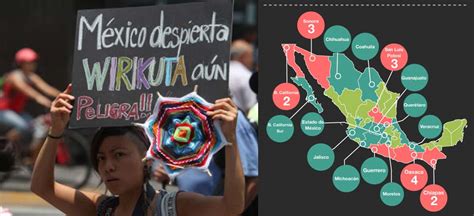 Mapa Identifica Observatorio 25 conflictos mineros en México