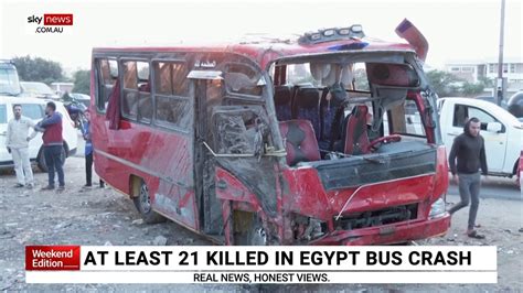 At least 21 killed in Egypt bus crash | news.com.au — Australia’s ...