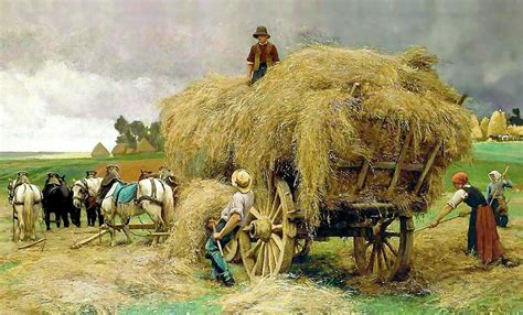 Atd54görsel Julien Dupre1851 1910 Realİsm Autumn Harvest