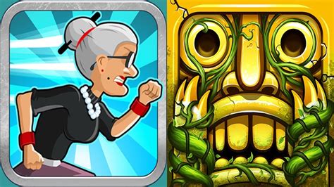 Angry Gran Run Vs Temple Run Lost Jungle Scarlett Fox Android Ipad