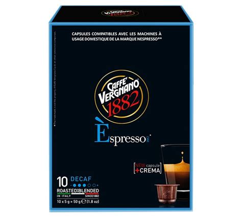 10 Capsules Espresso Dec Nespresso Compatible CAFFE VERGNANO