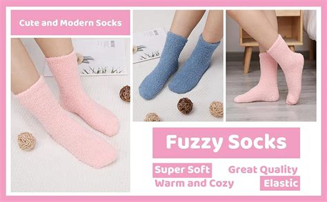 Firtink Paar Kuschelsocken Stoppersocken Damen Flauschige Socken