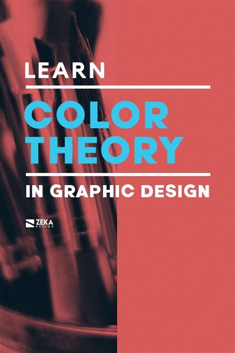 the cover of learn color theory in graphic design