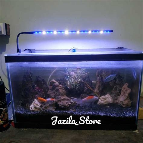 Lampu Aquarium Aquascape Cm Mata Led Smd Kombinasi Biru Putih