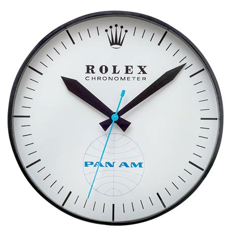 Rolex Licensed Pan Am Extra Large Wall Clock Circa 1960 At 1stdibs Vintage Rolex Wall Clock