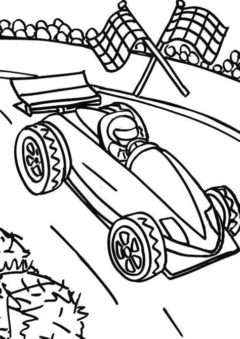 Coloring Pages Race Cars