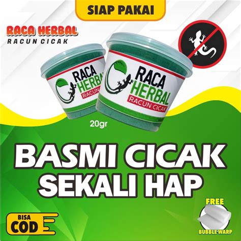 Jual Racun Cicak Raca Herbal Basmi Cicak Sekali Hap Shopee Indonesia