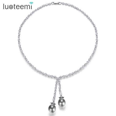 Luoteemi Collar Vintage Para Mujer Cadena De Piedra De Circonia C Bica