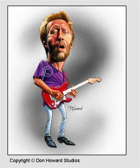 Blues Legends Caricature Celebrity Caricatures Eric Clapton