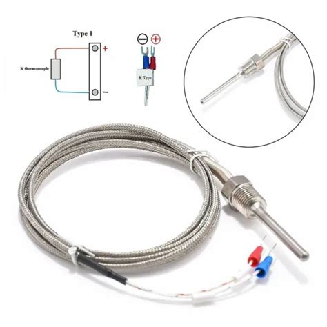 Fil De Compensation Blind Type K Thermocouple Sonde De Capteur Tanche