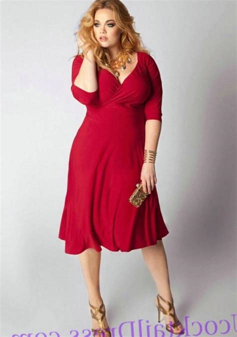 Red Formal Dress Plus Size Pluslook Eu Collection