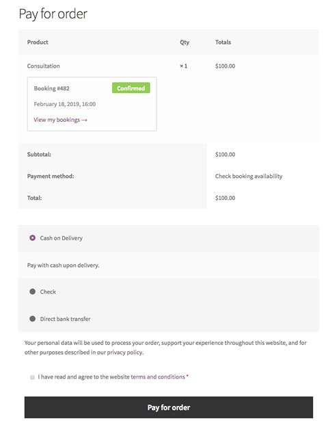 Customer Booking Process Documentation WooCommerce