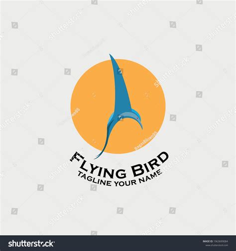 Flying Bird Design Logo Vector Stock Vector (Royalty Free) 1963699084 ...