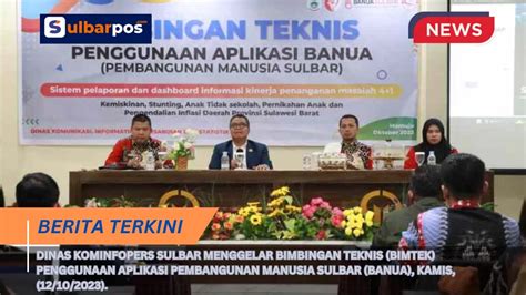 Dinas Kominfopers Sulbar Gelar Bimbingan Teknis Penggunaan Aplikasi