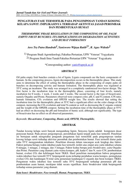 PDF PENGATURAN FASE TERMOFILIK PADA PENGOMPOSAN TANDAN KOSONG KELAPA