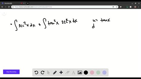 SOLVED:Finding an Indefinite Integral Involving Secant and Tangent In Exercises 21-34, find the ...