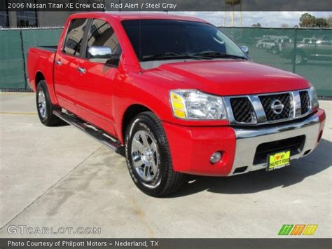 Red Alert 2006 Nissan Titan Xe Crew Cab Steel Gray Interior Vehicle Archive