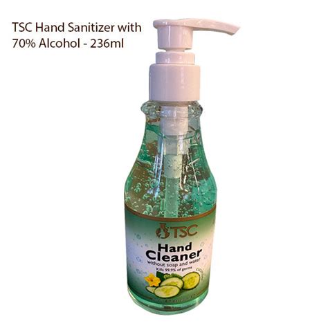 Tsc Hand Sanitizer With 70 Alcohol 236ml Beauty Gallery