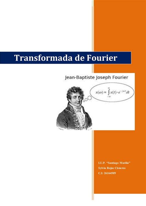 Transformada De Fourier Pdf