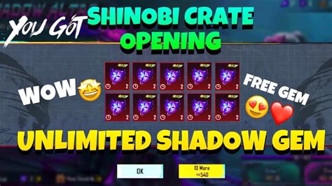 Finally Shinobi Crate Opening Free Gen And M New Skin Shinobi