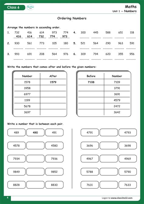 Maths Worksheet For Class Maths Class Worksheet Pdf