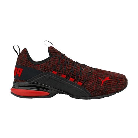 PUMA Axelion Ultra 'black High Risk Red' in Brown for Men | Lyst