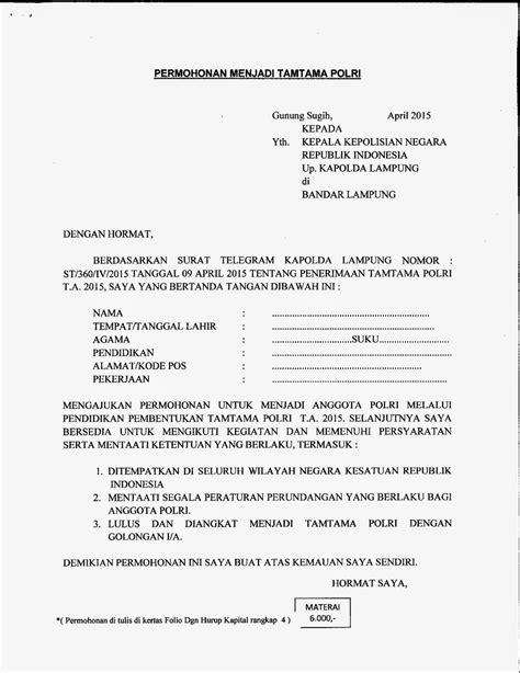 Contoh Surat Permohonan Cerai Anggota Polri Jual Tata Cara Gugatan