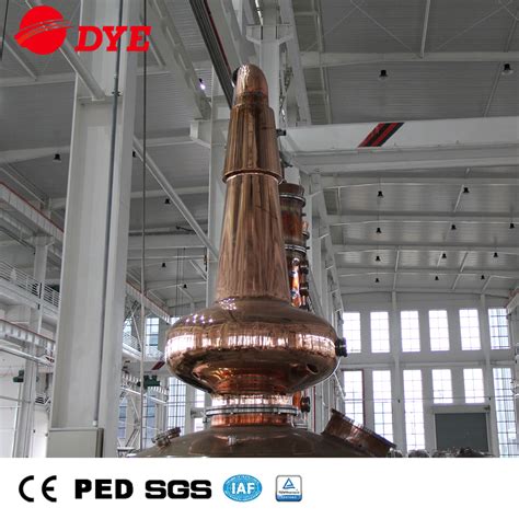 DYE 500 Lt Copper Distiller Alambic Distilation Alcohol Electrik Column