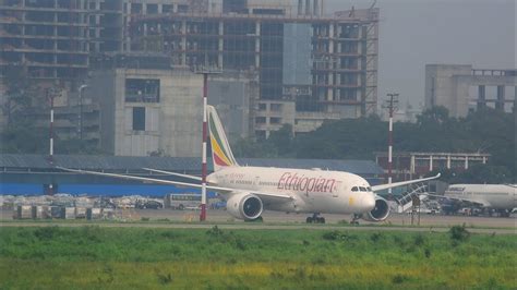 Ethiopian Airlines Boeing Dreamliner At Dhaka Shahjalal