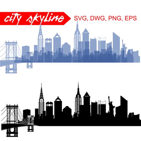 New York Skyline Clipart | Free download on ClipArtMag