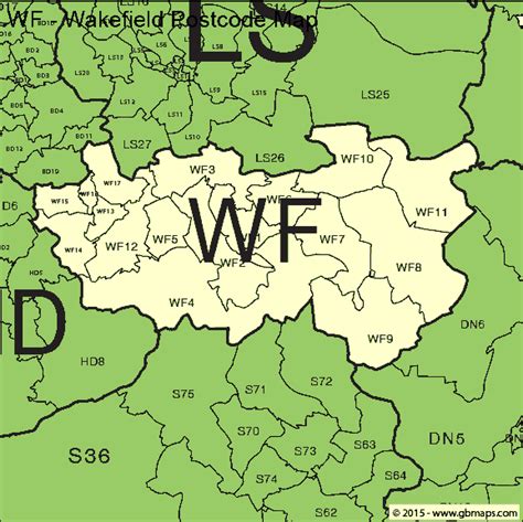 WF Postcode Map