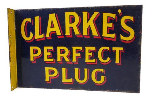 Clarke S Perfect Plug St Bruno Flake Double Sided Enamel