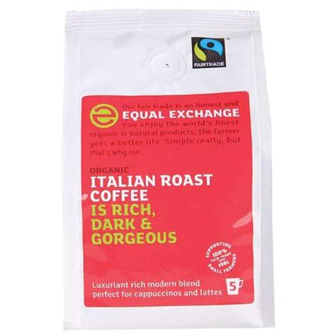 Equal Exchange Organic Italian Roast And Ground Coffee Fairtrade 227g