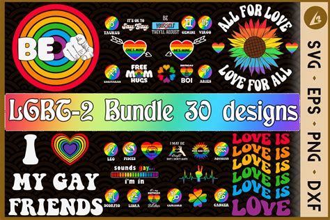 Lgbt Part 2 Bundle Svg 30 Designs Graphic By Liltwas · Creative Fabrica