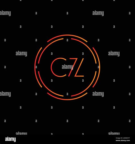 Initial CZ Letter Logo With Creative Modern Business Typography Vector