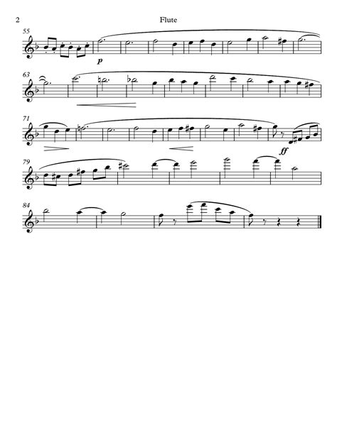 Tchaikovsky Waltz From Sleeping Beauty Free Sheet Music For Flute